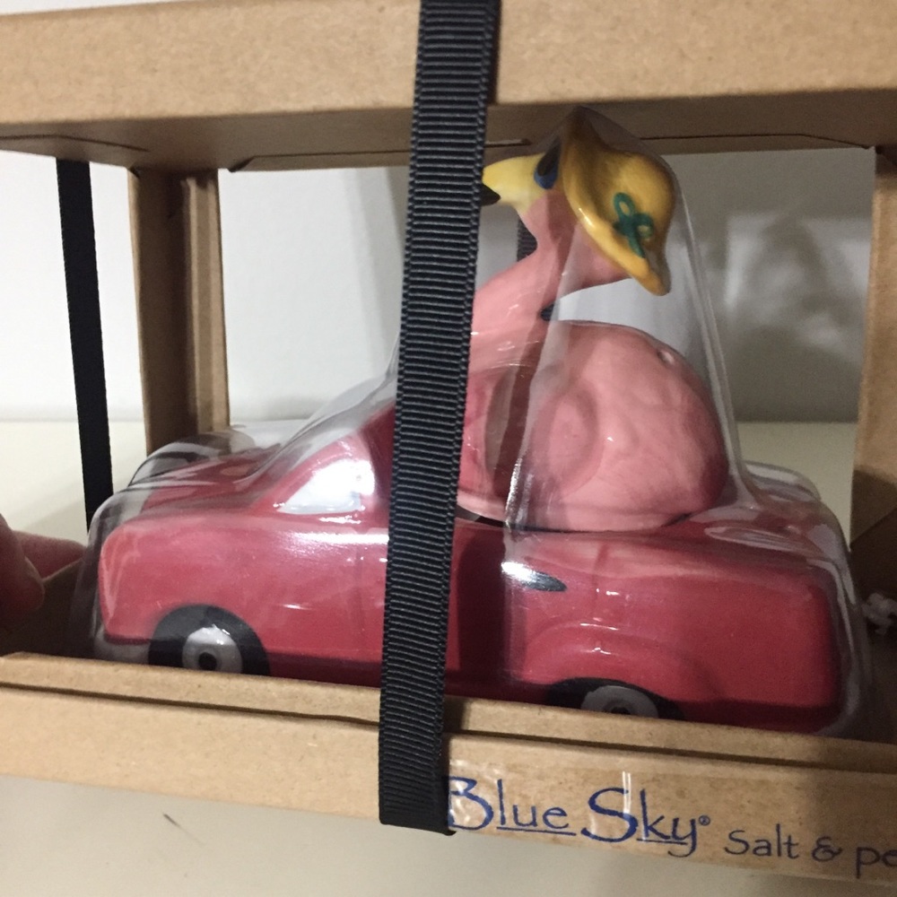 Blue sky salt and pepper shakers, NWT